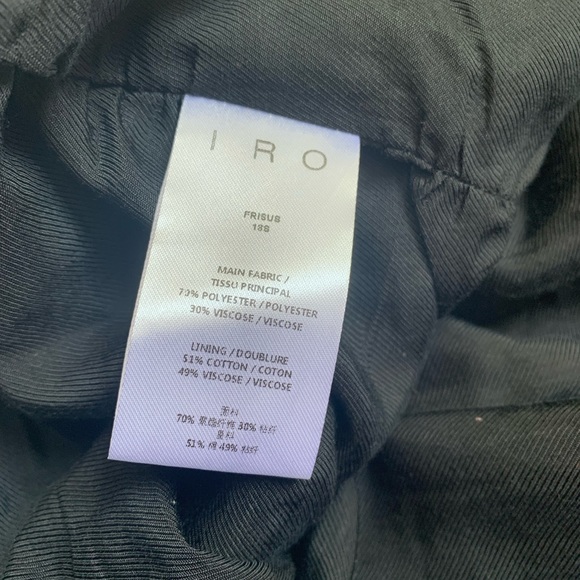 IRO PARIS Frisus Metallic Silver Mini Skirt size 40 eu - Picture 7 of 10